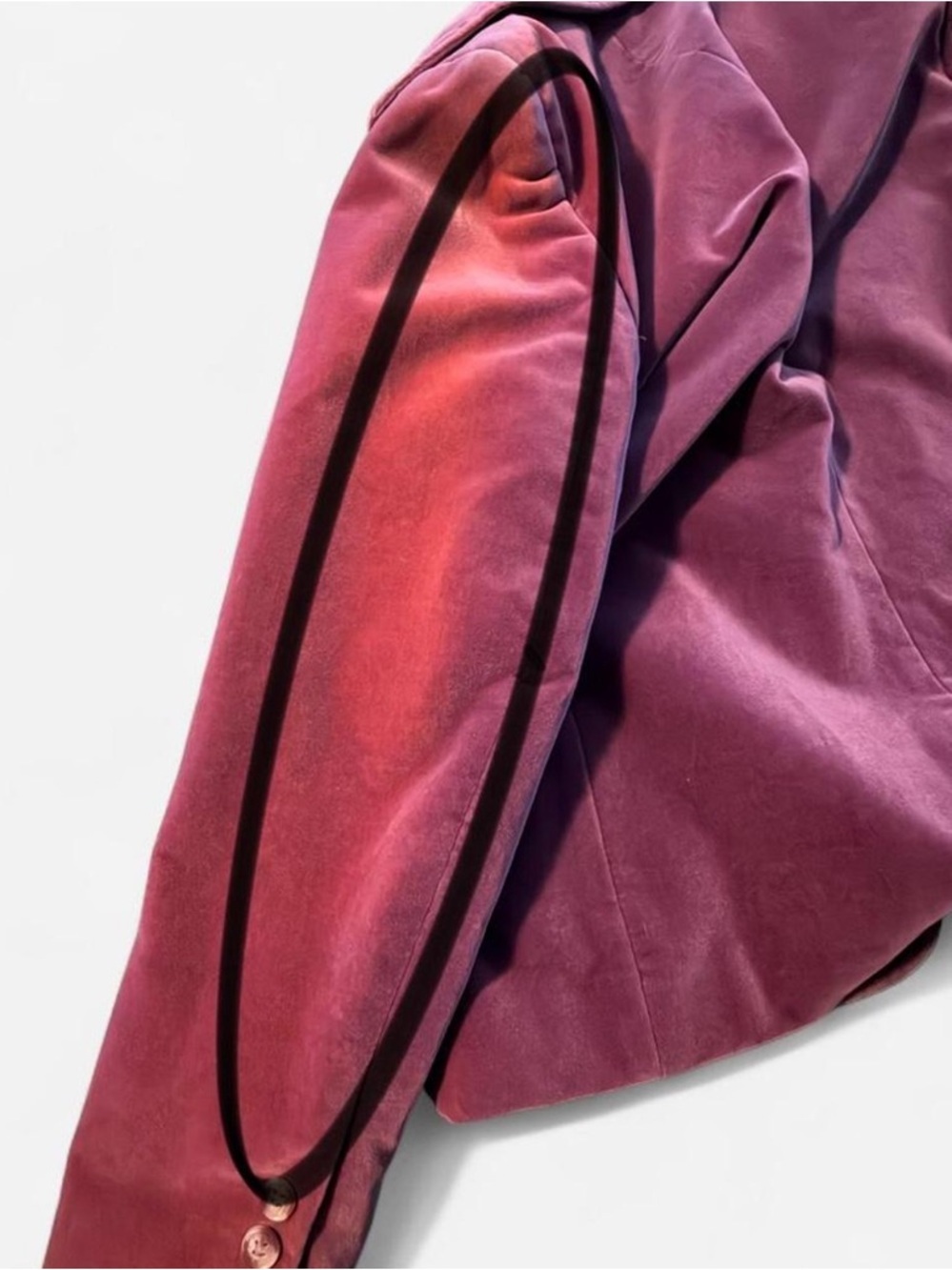 Vintage Leslie Fay Personal Velvet Jacket, Mauve, Size 14 (Fits Modern 10–12) - Picture 8 of 8